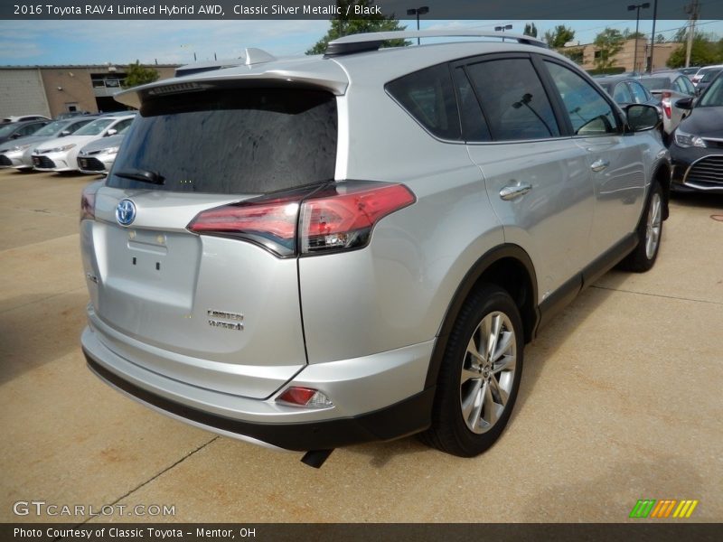 Classic Silver Metallic / Black 2016 Toyota RAV4 Limited Hybrid AWD