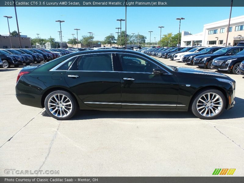 Dark Emerald Metallic / Light Platinum/Jet Black 2017 Cadillac CT6 3.6 Luxury AWD Sedan