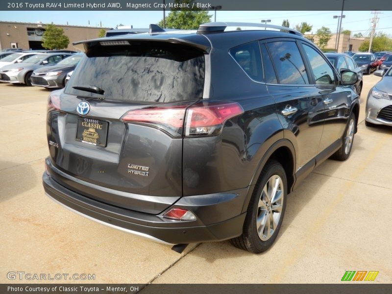 Magnetic Gray Metallic / Black 2016 Toyota RAV4 Limited Hybrid AWD