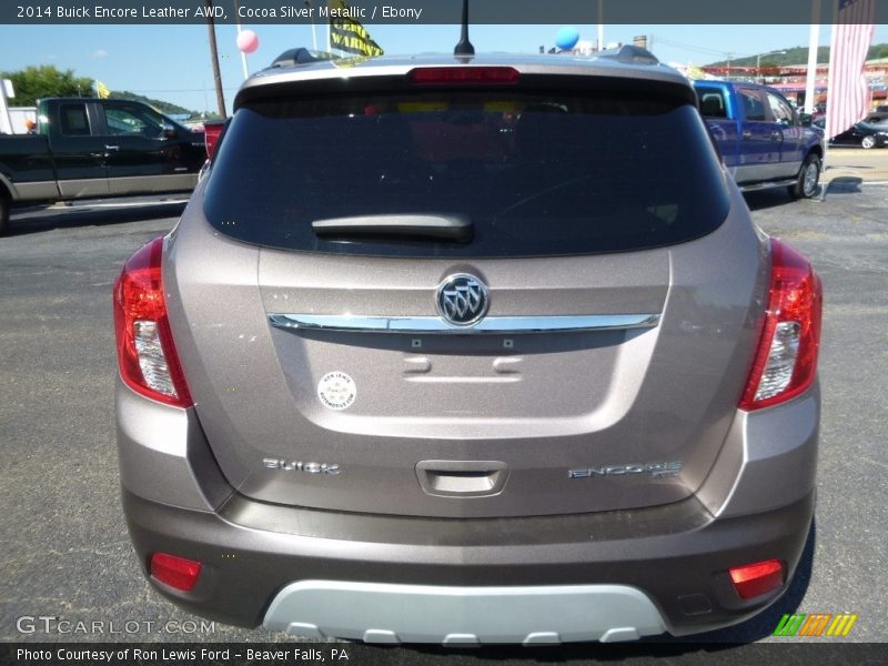 Cocoa Silver Metallic / Ebony 2014 Buick Encore Leather AWD