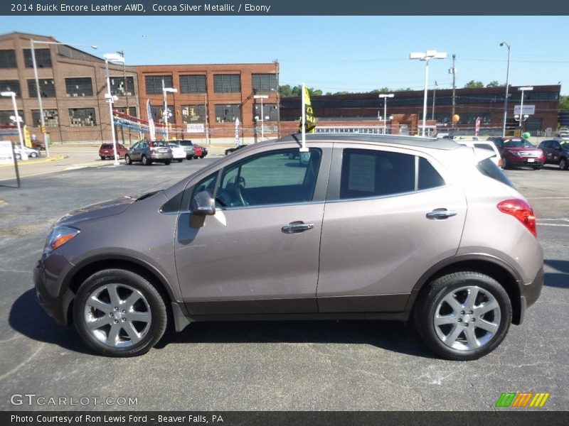 Cocoa Silver Metallic / Ebony 2014 Buick Encore Leather AWD