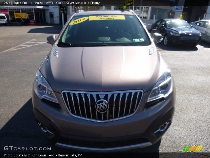 Cocoa Silver Metallic / Ebony 2014 Buick Encore Leather AWD