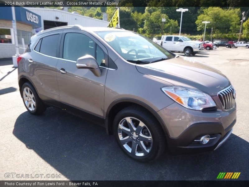 Cocoa Silver Metallic / Ebony 2014 Buick Encore Leather AWD