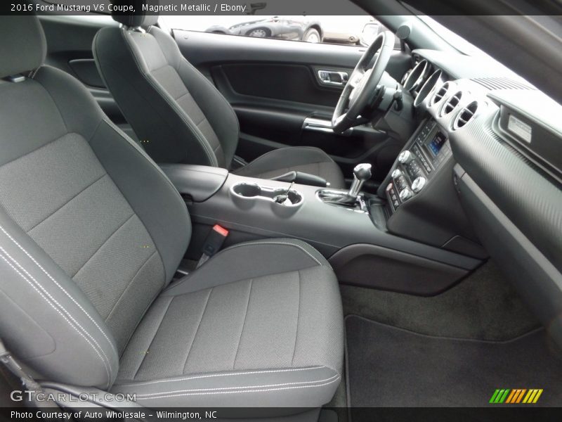 Magnetic Metallic / Ebony 2016 Ford Mustang V6 Coupe