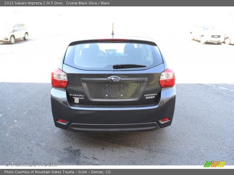 Crystal Black Silica / Black 2013 Subaru Impreza 2.0i 5 Door