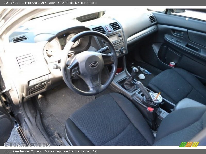 Crystal Black Silica / Black 2013 Subaru Impreza 2.0i 5 Door