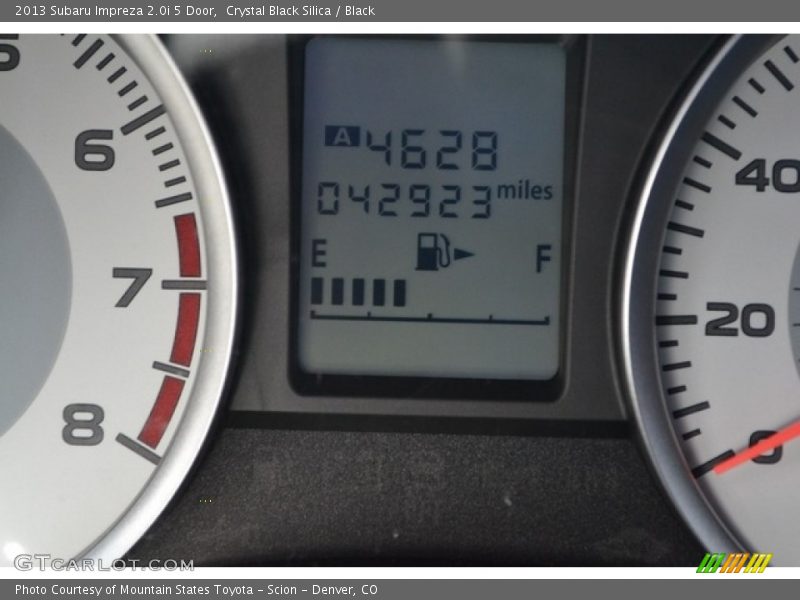 Crystal Black Silica / Black 2013 Subaru Impreza 2.0i 5 Door