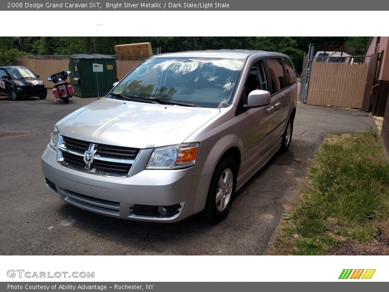 Bright Silver Metallic / Dark Slate/Light Shale 2008 Dodge Grand Caravan SXT