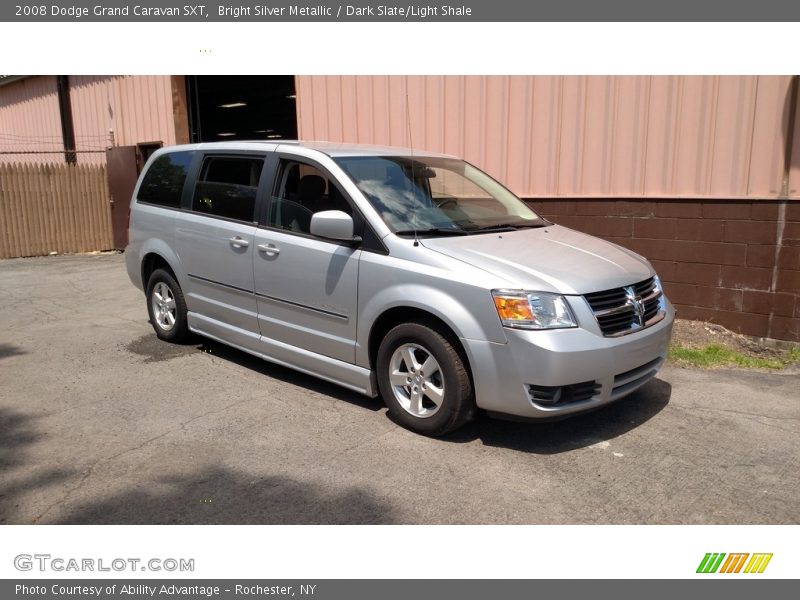 Bright Silver Metallic / Dark Slate/Light Shale 2008 Dodge Grand Caravan SXT