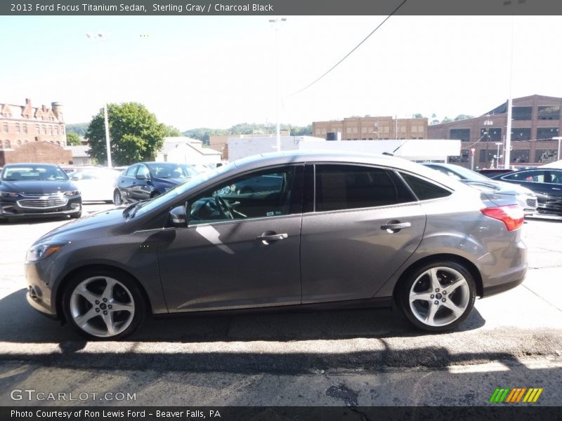 Sterling Gray / Charcoal Black 2013 Ford Focus Titanium Sedan