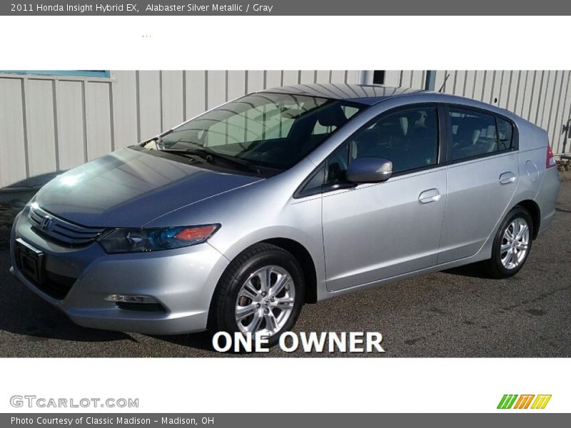 Alabaster Silver Metallic / Gray 2011 Honda Insight Hybrid EX