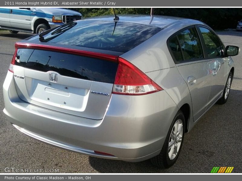 Alabaster Silver Metallic / Gray 2011 Honda Insight Hybrid EX