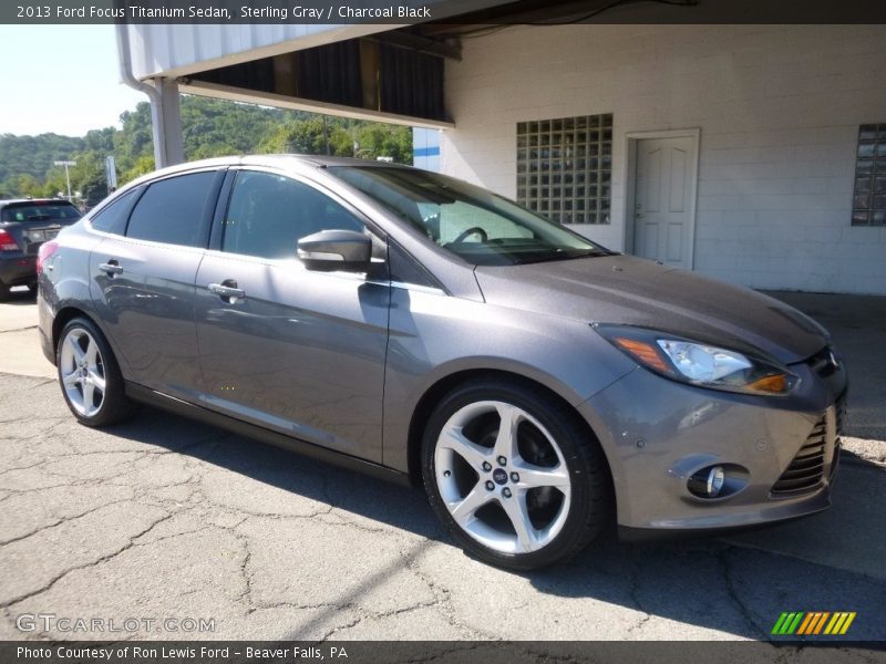 Sterling Gray / Charcoal Black 2013 Ford Focus Titanium Sedan
