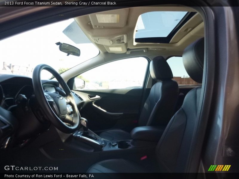 Sterling Gray / Charcoal Black 2013 Ford Focus Titanium Sedan