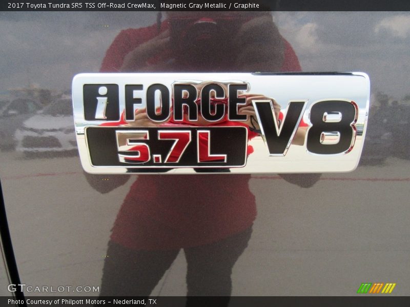 Magnetic Gray Metallic / Graphite 2017 Toyota Tundra SR5 TSS Off-Road CrewMax