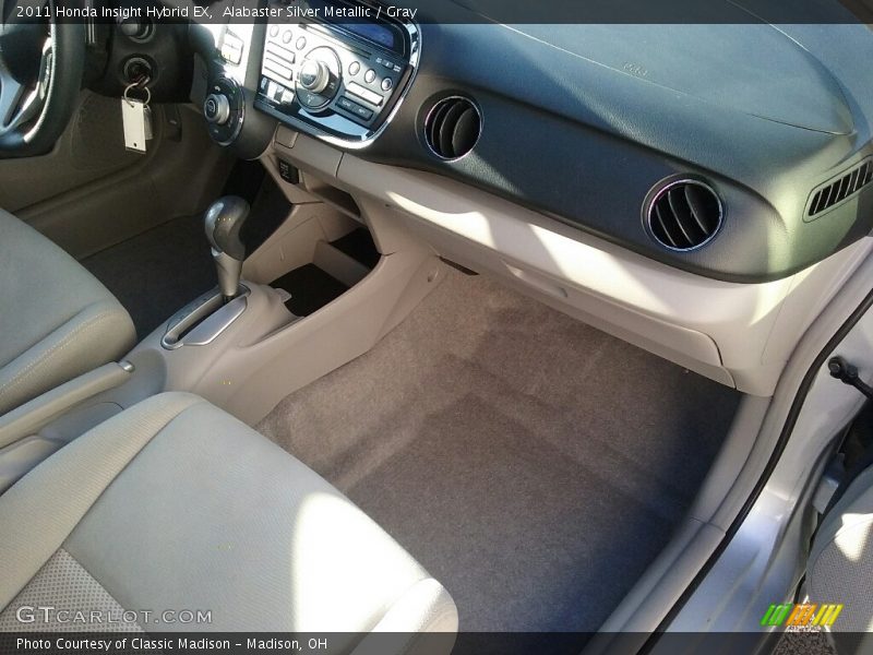 Alabaster Silver Metallic / Gray 2011 Honda Insight Hybrid EX