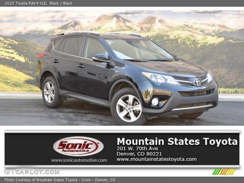 Black / Black 2015 Toyota RAV4 XLE
