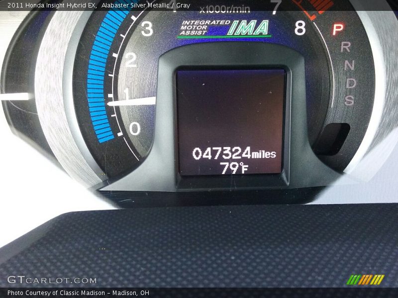 Alabaster Silver Metallic / Gray 2011 Honda Insight Hybrid EX