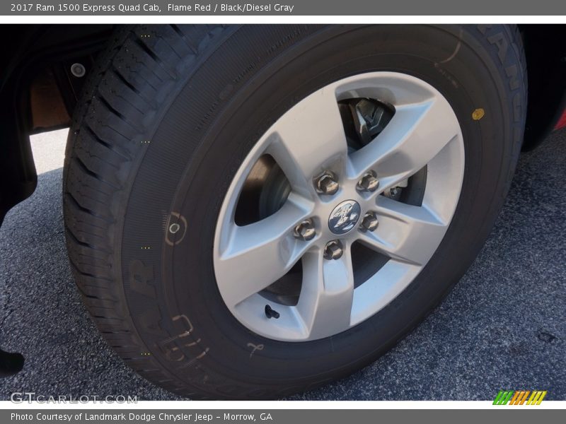 Flame Red / Black/Diesel Gray 2017 Ram 1500 Express Quad Cab