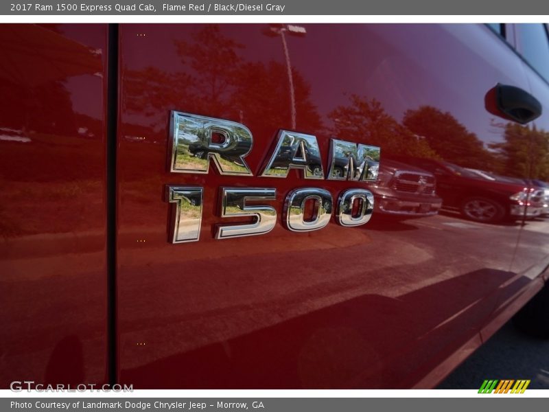 Flame Red / Black/Diesel Gray 2017 Ram 1500 Express Quad Cab