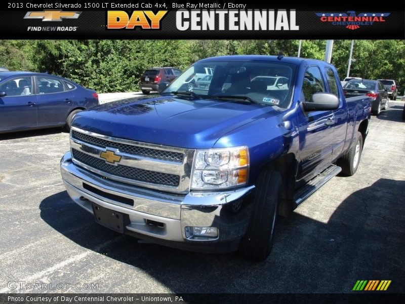 Blue Ray Metallic / Ebony 2013 Chevrolet Silverado 1500 LT Extended Cab 4x4