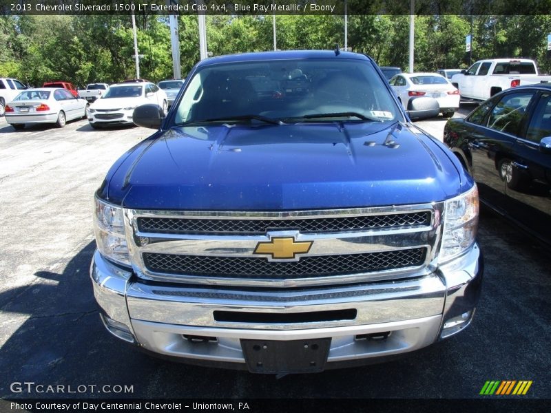 Blue Ray Metallic / Ebony 2013 Chevrolet Silverado 1500 LT Extended Cab 4x4