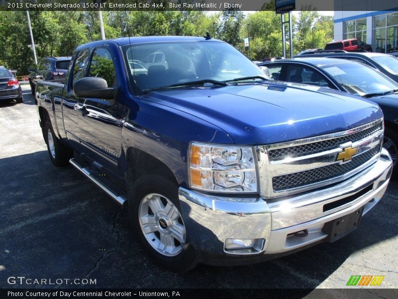 Blue Ray Metallic / Ebony 2013 Chevrolet Silverado 1500 LT Extended Cab 4x4