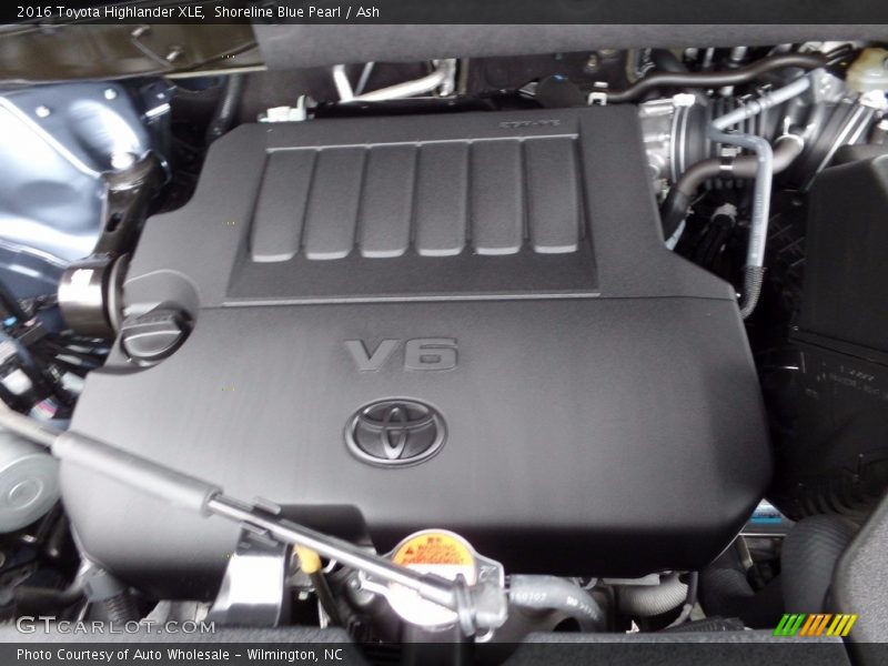 Shoreline Blue Pearl / Ash 2016 Toyota Highlander XLE