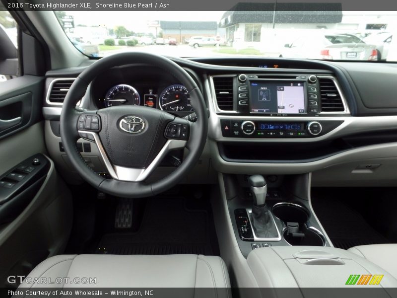 Shoreline Blue Pearl / Ash 2016 Toyota Highlander XLE