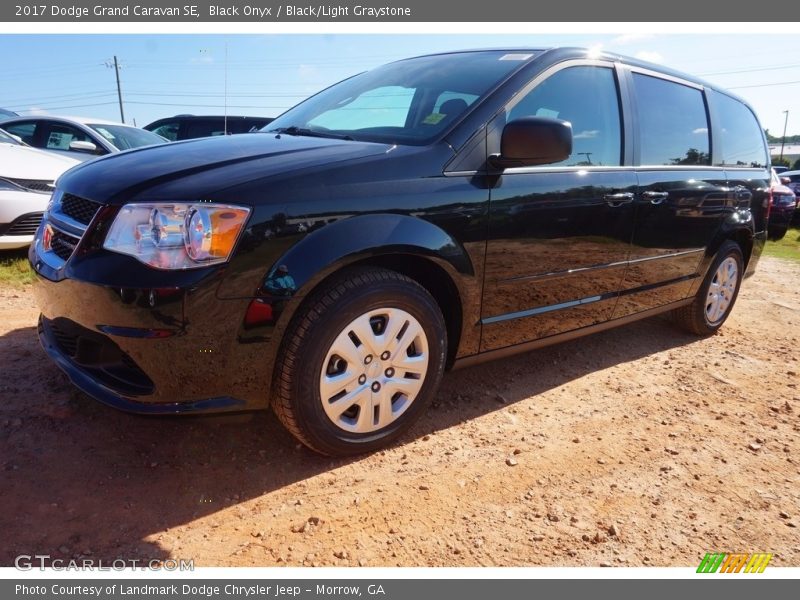 Black Onyx / Black/Light Graystone 2017 Dodge Grand Caravan SE