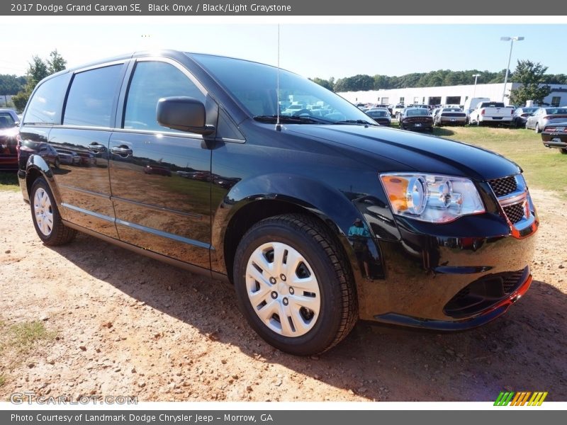 Black Onyx / Black/Light Graystone 2017 Dodge Grand Caravan SE