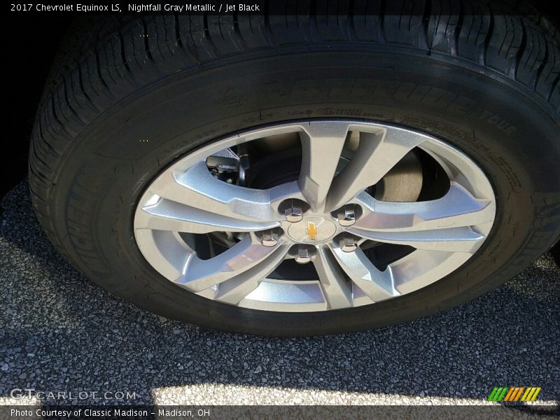 Nightfall Gray Metallic / Jet Black 2017 Chevrolet Equinox LS