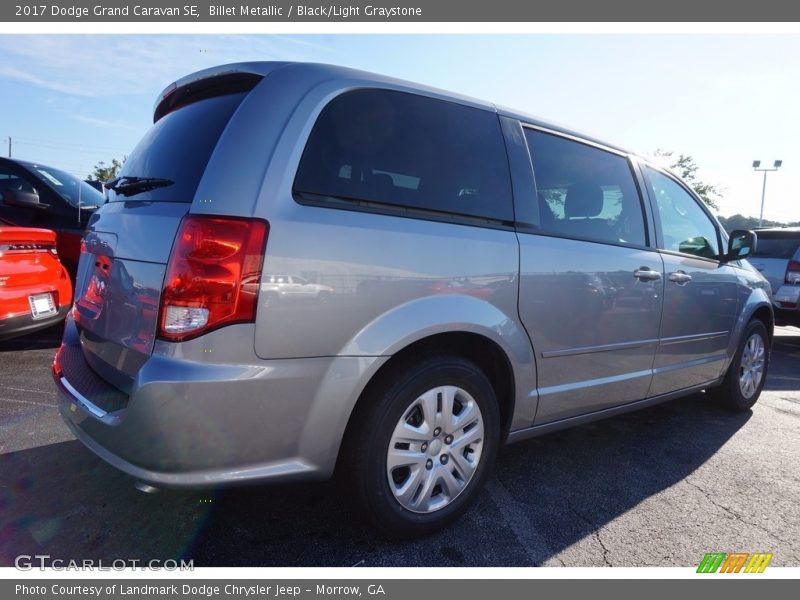 Billet Metallic / Black/Light Graystone 2017 Dodge Grand Caravan SE