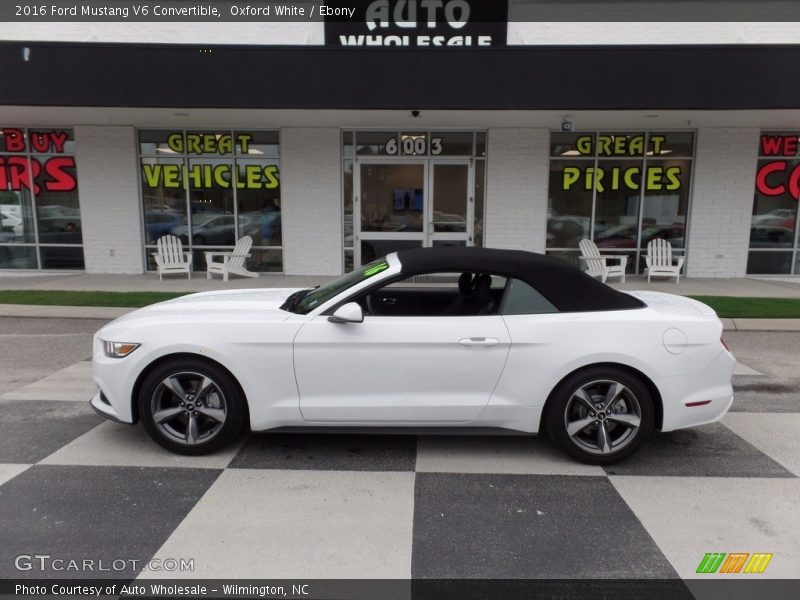 Oxford White / Ebony 2016 Ford Mustang V6 Convertible