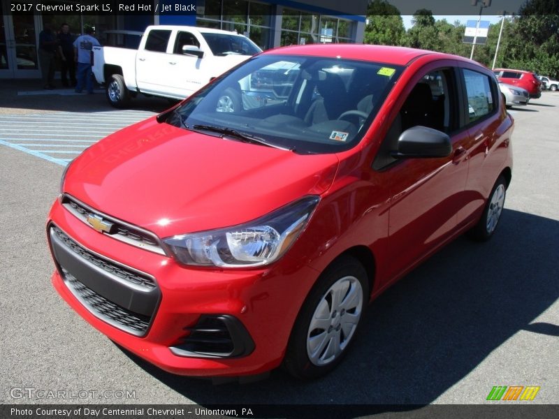 Red Hot / Jet Black 2017 Chevrolet Spark LS