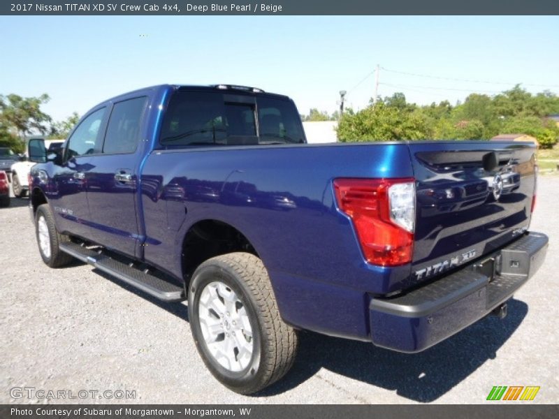 Deep Blue Pearl / Beige 2017 Nissan TITAN XD SV Crew Cab 4x4