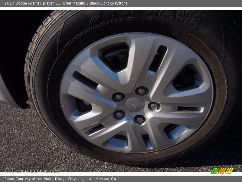 Billet Metallic / Black/Light Graystone 2017 Dodge Grand Caravan SE