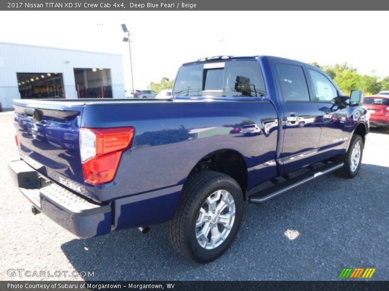 Deep Blue Pearl / Beige 2017 Nissan TITAN XD SV Crew Cab 4x4