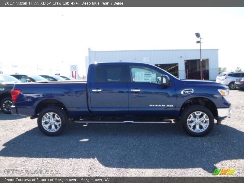 Deep Blue Pearl / Beige 2017 Nissan TITAN XD SV Crew Cab 4x4