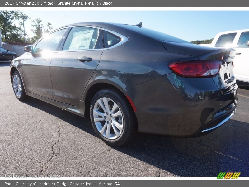 Granite Crystal Metallic / Black 2017 Chrysler 200 Limited