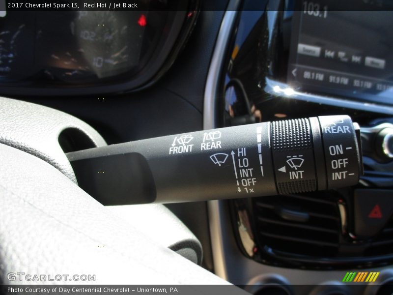 Red Hot / Jet Black 2017 Chevrolet Spark LS