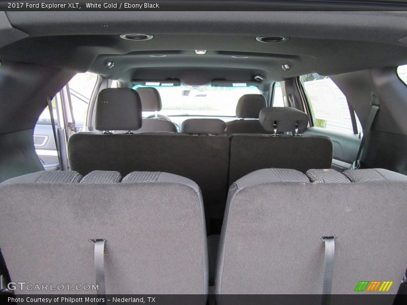 White Gold / Ebony Black 2017 Ford Explorer XLT