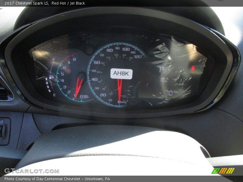 Red Hot / Jet Black 2017 Chevrolet Spark LS