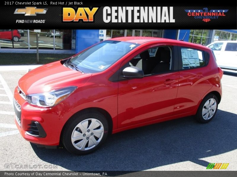 Red Hot / Jet Black 2017 Chevrolet Spark LS