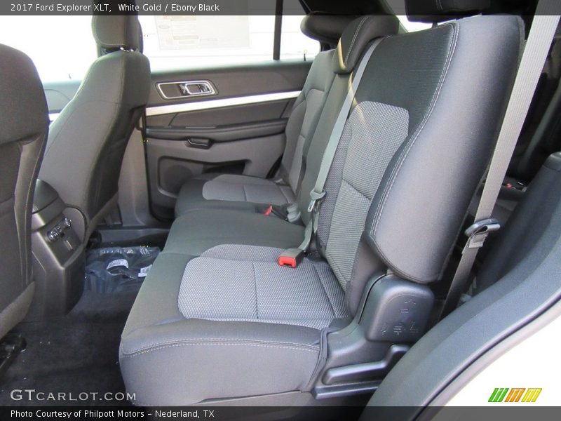 White Gold / Ebony Black 2017 Ford Explorer XLT