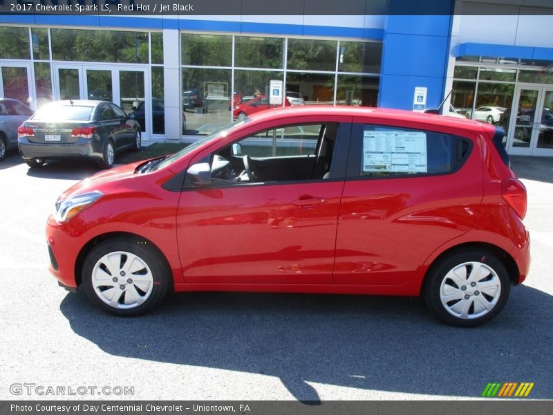 Red Hot / Jet Black 2017 Chevrolet Spark LS