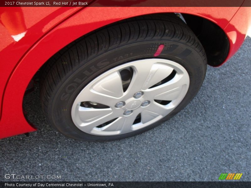 Red Hot / Jet Black 2017 Chevrolet Spark LS