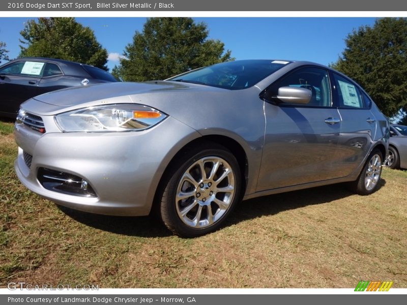 Billet Silver Metallic / Black 2016 Dodge Dart SXT Sport