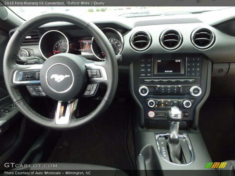 Oxford White / Ebony 2016 Ford Mustang V6 Convertible