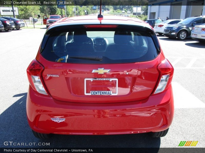 Red Hot / Jet Black 2017 Chevrolet Spark LS